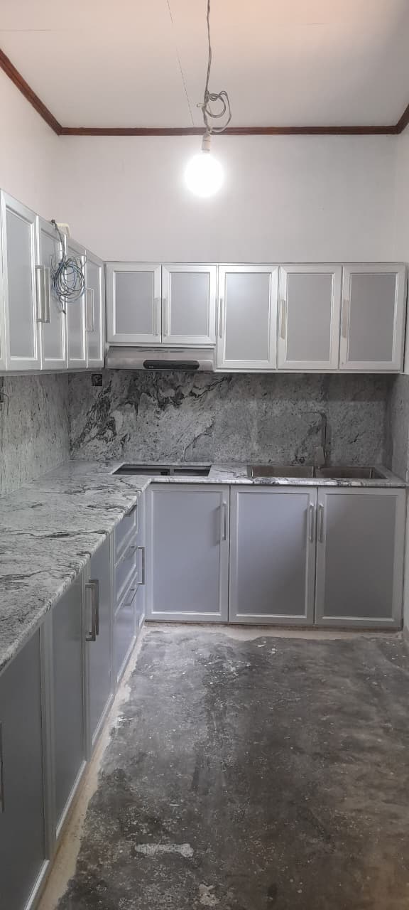 White Granite Kitchen Counter