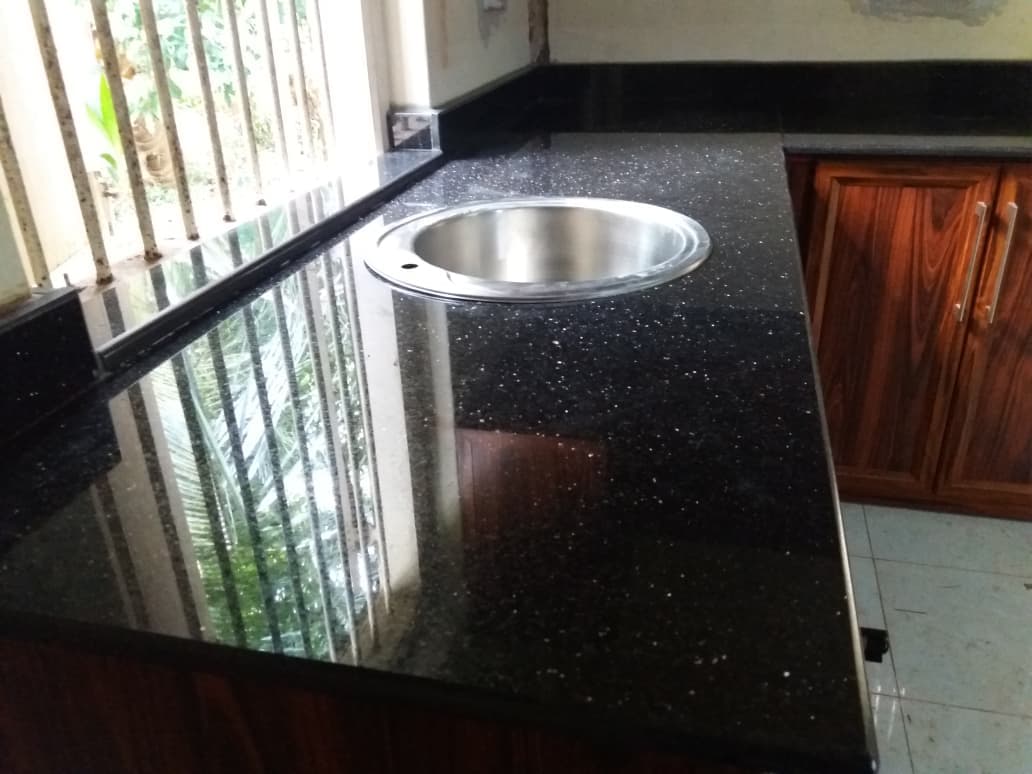 Black Granite Window Counter